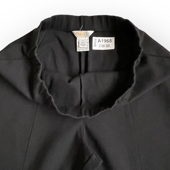 Talbots Ankle Pants Women Size L Black Stretch Pull-On Ponte Career Workwear - Picture 6 of 11